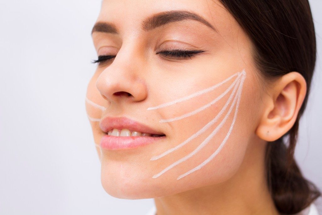 woman having plastic surgery