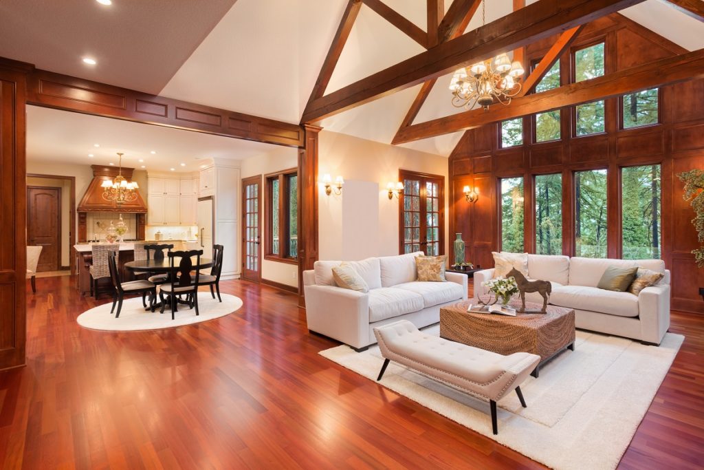 Rug in dining area