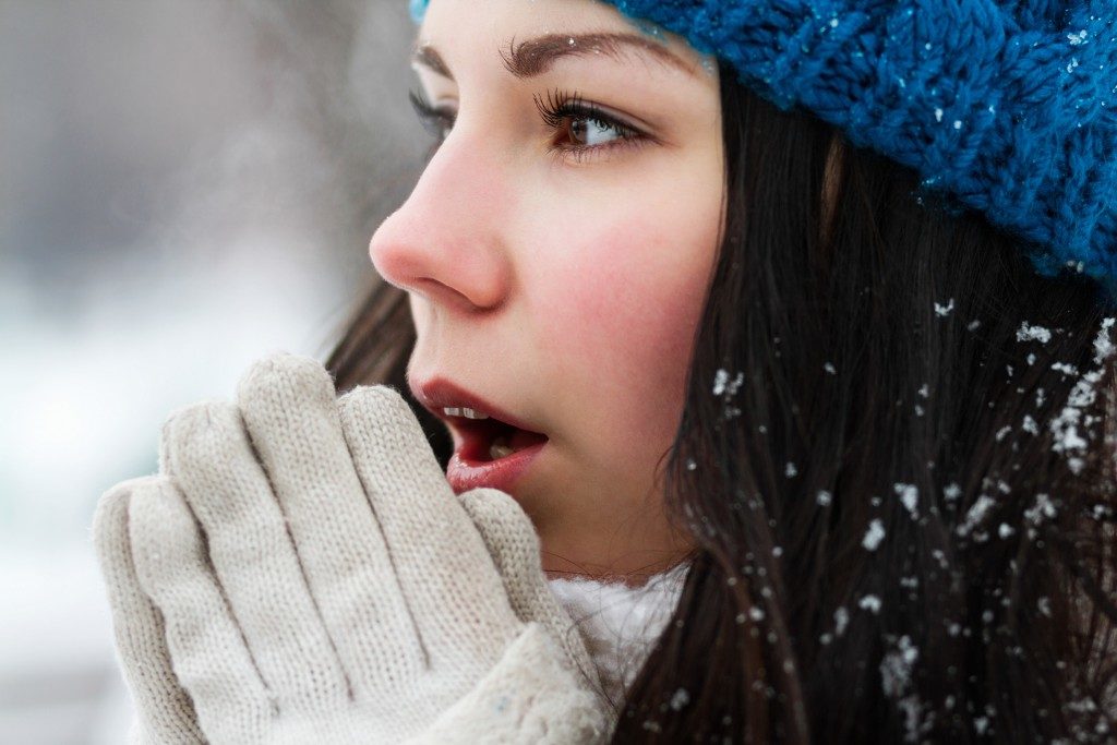 woman in winter clothes