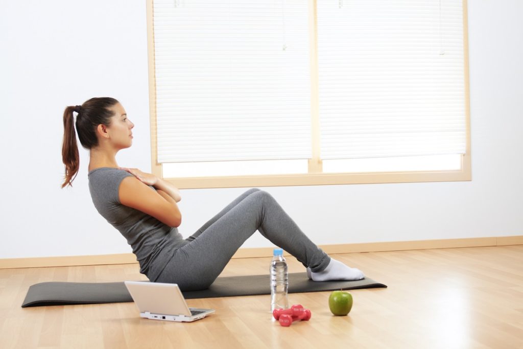 working out at home