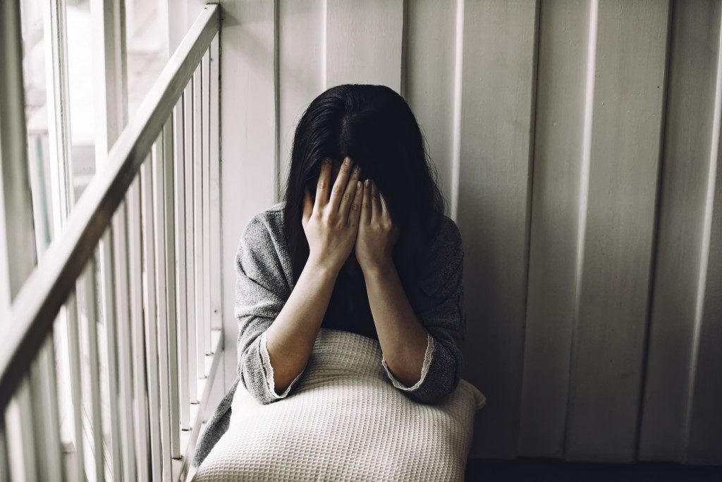 exhausted person