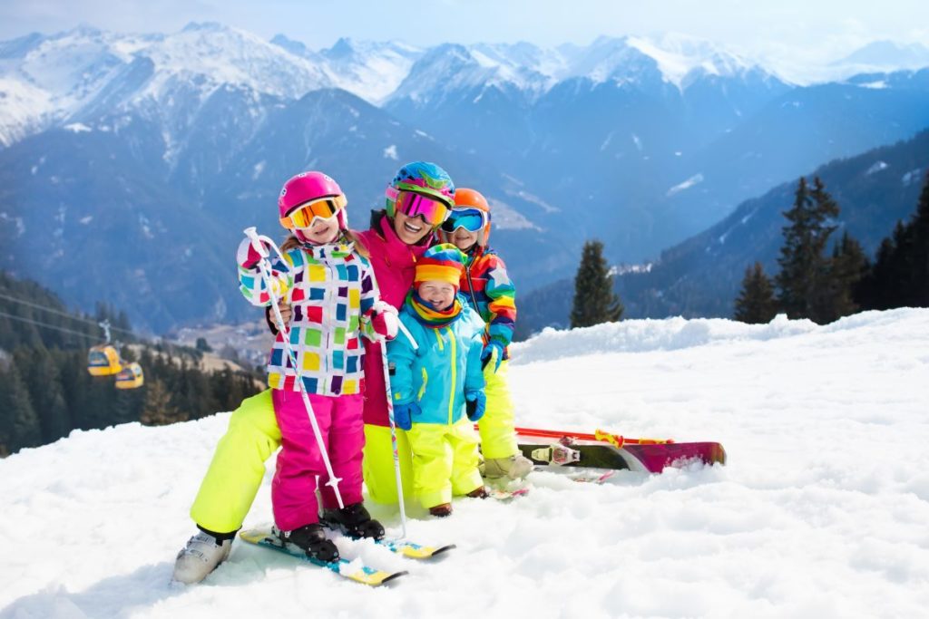 family vacation skiing trip