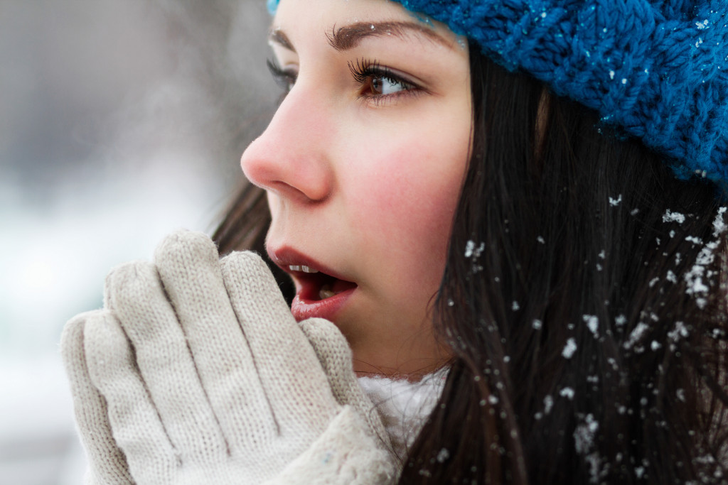 woman outdoors during winter